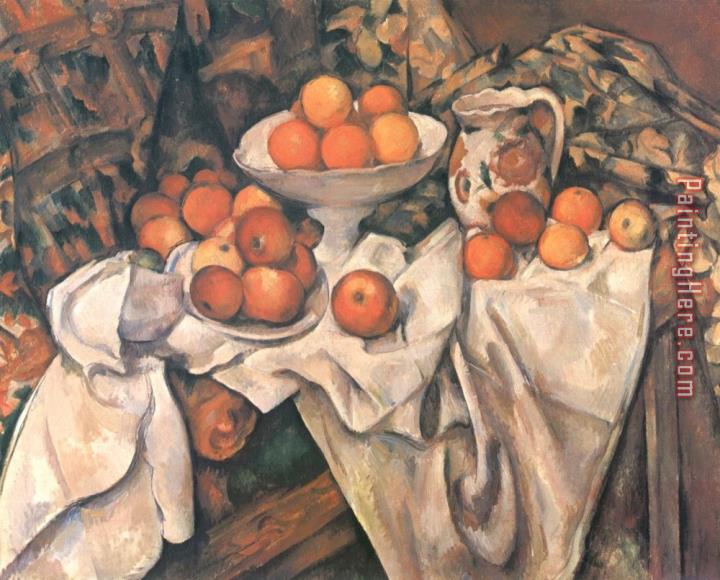 Paul Cezanne Still Life with Apples And Oranges C 1895 1900